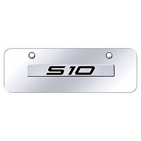 Automotive Gold License Plate - S-10 Stainless Steel - S10NCCM