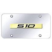 Automotive Gold License Plate - S-10 Stainless Steel - S10NGC