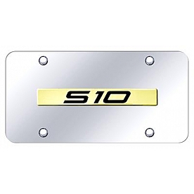 Automotive Gold License Plate - S-10 Stainless Steel - S10NGC