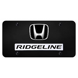 Automotive Gold License Plate - Ridgeline/Honda Logo Stainless Steel - DRIDCB