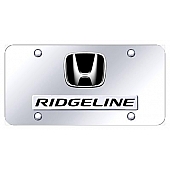 Automotive Gold License Plate - Ridgeline/Honda Logo Stainless Steel - DRIDCC