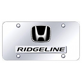 Automotive Gold License Plate - Ridgeline/Honda Logo Stainless Steel - DRIDCC