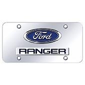 Automotive Gold License Plate - Ford Ranger Stainless Steel - DRNGCC