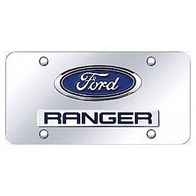 Automotive Gold License Plate - Ford Ranger Stainless Steel - DRNGCC