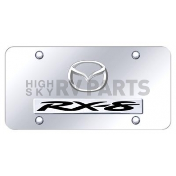 Automotive Gold License Plate - RX-8.Mazda Logo Stainless Steel - DRX82CC