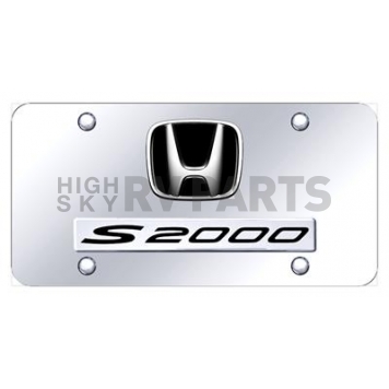 Automotive Gold License Plate - S2000/Honda Logo Stainless Steel - DS20CC