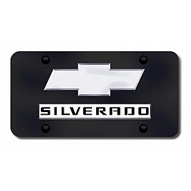 Automotive Gold License Plate - Silverado Stainless Steel - DSIL2CB