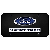 Automotive Gold License Plate - Sport Trac/Ford Logo Stainless Steel - DSPTCB