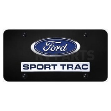 Automotive Gold License Plate - Sport Trac/Ford Logo Stainless Steel - DSPTCB