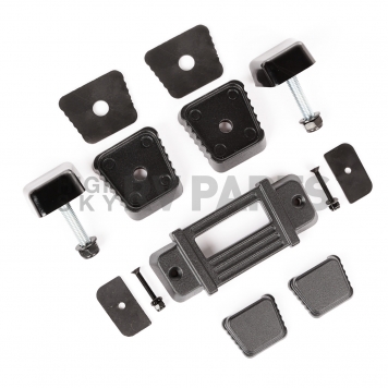 Rugged Ridge Hood Appearance Set Black Powder Coated Aluminum - 1110108