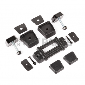 Rugged Ridge Hood Appearance Set Black Powder Coated Aluminum - 1110108-1