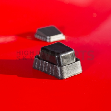 Rugged Ridge Hood Appearance Set Black Powder Coated Aluminum - 1110108-4
