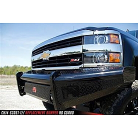 Fab Fours Bumper 1-Piece Design Steel Black - CH14S30611
