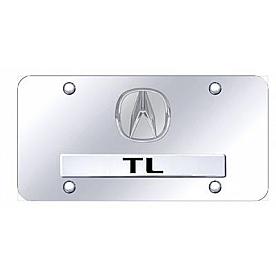 Automotive Gold License Plate - TL Stainless Steel - DTLPCC