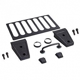 Rugged Ridge Hood Appearance Set Black Powder Coated Steel - 1120103