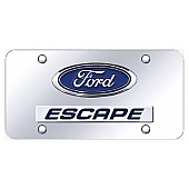Automotive Gold License Plate - Escape/Ford Logo Stainless Steel - DXCACC
