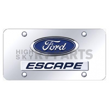 Automotive Gold License Plate - Escape/Ford Logo Stainless Steel - DXCACC