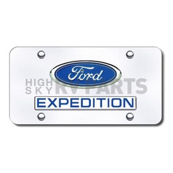 Automotive Gold License Plate - Expedition/Ford Logo Stainless Steel - DXPDCB
