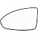 Help! By Dorman Exterior Mirror Glass Rectangular Electric Single - 56960