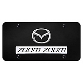 Automotive Gold License Plate - Zoom Zoom Stainless Steel - DZOO2CB