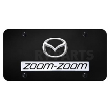 Automotive Gold License Plate - Zoom Zoom Stainless Steel - DZOO2CB