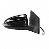 K-Source Exterior Mirror Electric Rectangular Black Single - 70655T