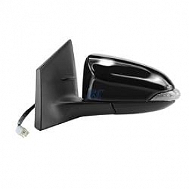 K-Source Exterior Mirror Electric Rectangular Black Single - 70656T