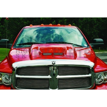 Reflexxion Hood - Single Cowl Ram Air Style Bare Galvanneal Steel Silver - 702801