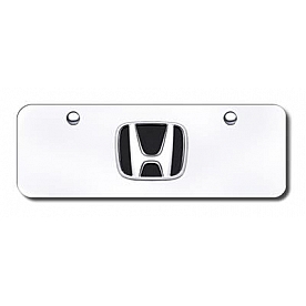 Automotive Gold License Plate - Honda Logo Stainless Steel - HONCCM