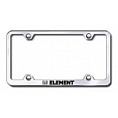 Automotive Gold License Plate Frame - Silver Stainless Steel - LFWELEEC