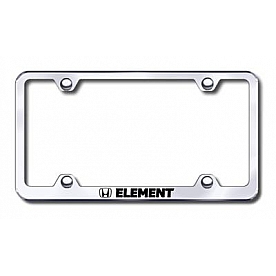 Automotive Gold License Plate Frame - Silver Stainless Steel - LFWELEEC