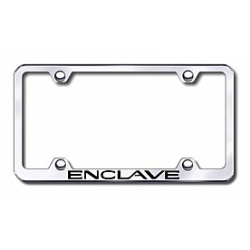 Automotive Gold License Plate Frame - Silver Stainless Steel - LFWENCEC