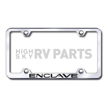 Automotive Gold License Plate Frame - Silver Stainless Steel - LFWENCEC