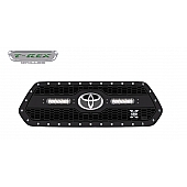 T-Rex Truck Products Grille Insert - Honeycomb Trapezoid Black Powder Coated Steel - 7319511