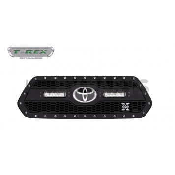 T-Rex Truck Products Grille Insert - Honeycomb Trapezoid Black Powder Coated Steel - 7319511