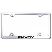 Automotive Gold License Plate Frame - Silver Stainless Steel - LFWENVEC