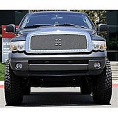 T-Rex Truck Products Grille Insert - Mesh Rectangular Polished Stainless Steel - 6714570