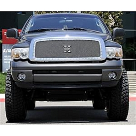 T-Rex Truck Products Grille Insert - Mesh Rectangular Polished Stainless Steel - 6714570