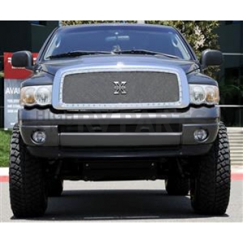 T-Rex Truck Products Grille Insert - Mesh Rectangular Polished Stainless Steel - 6714570