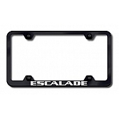 Automotive Gold License Plate Frame - Black Stainless Steel - LFWESAEB