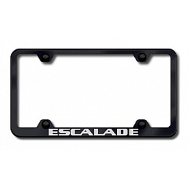Automotive Gold License Plate Frame - Black Stainless Steel - LFWESAEB