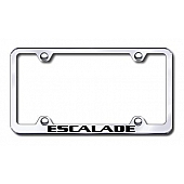Automotive Gold License Plate Frame - Silver Stainless Steel - LFWESAEC