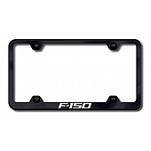 Automotive Gold License Plate Frame - Black Stainless Steel - LFWF15EB