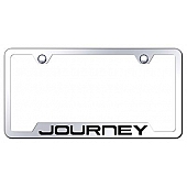 Automotive Gold License Plate Frame - Silver Stainless Steel - GFJOUEC
