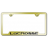 Automotive Gold License Plate Frame - Gold Stainless Steel - GFLACREG