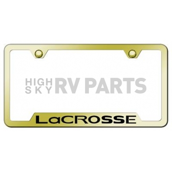 Automotive Gold License Plate Frame - Gold Stainless Steel - GFLACREG