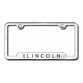 Automotive Gold License Plate Frame - Silver Stainless Steel - GFLINEC