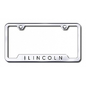 Automotive Gold License Plate Frame - Silver Stainless Steel - GFLINEC