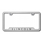 Automotive Gold License Plate Frame - Silver Stainless Steel - GFLINES