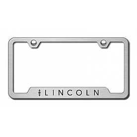 Automotive Gold License Plate Frame - Silver Stainless Steel - GFLINES